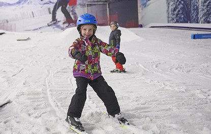 Kid Skiing at The Snow Centre